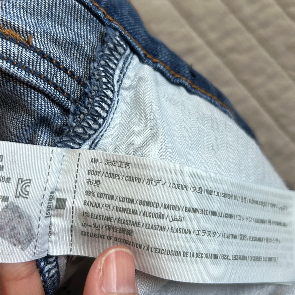Abercrombie The Ankle Straight Ultra High Rise Curve Love - Picture 12 of 13